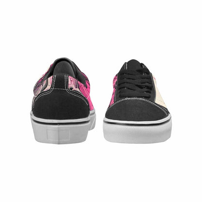 WOMEN'S Rainbow From Skull S Lace-Up Canvas Neon Fantasy Shoes