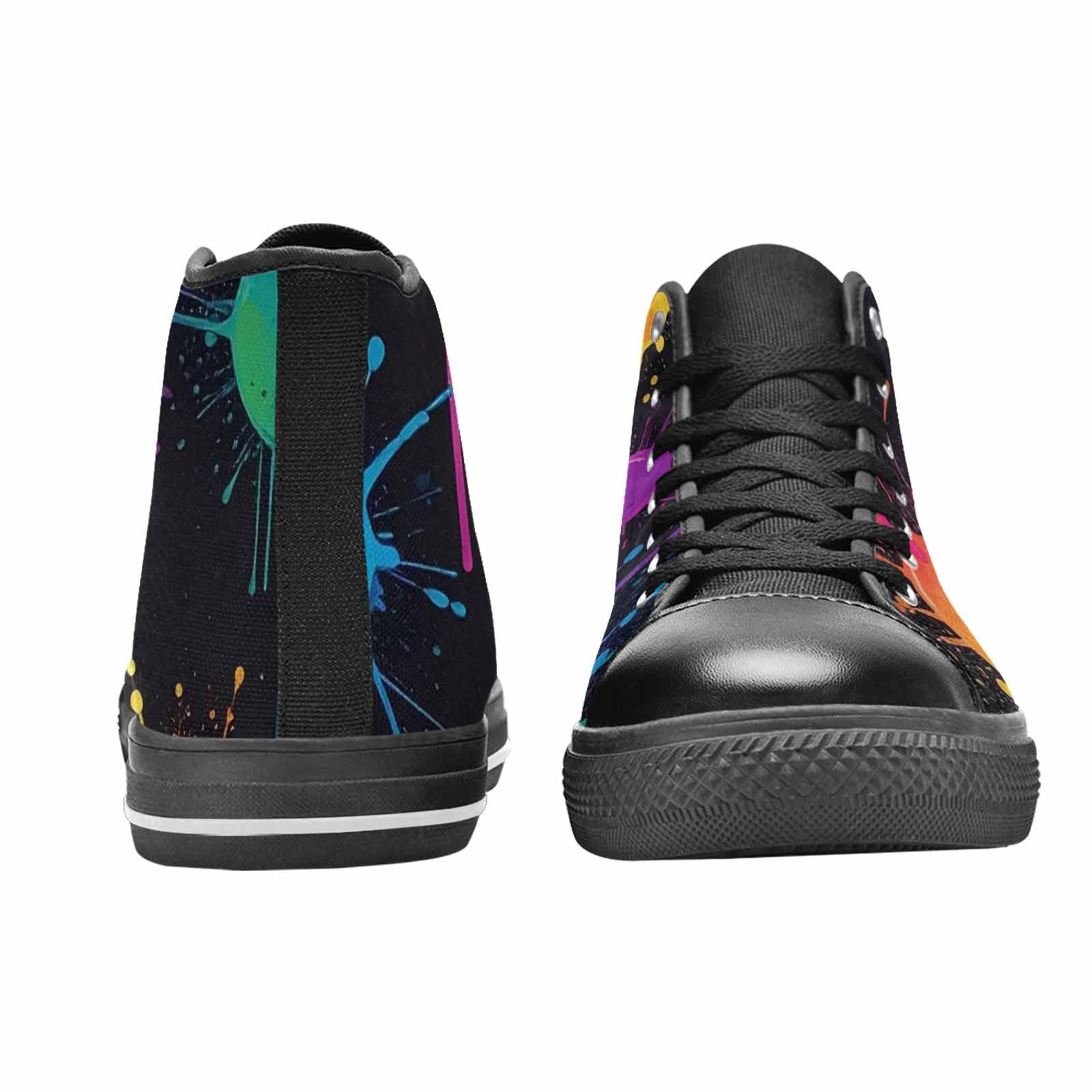 MEN'S Paint Splatter High Top Canvas Dreamcore Custom Sneakers