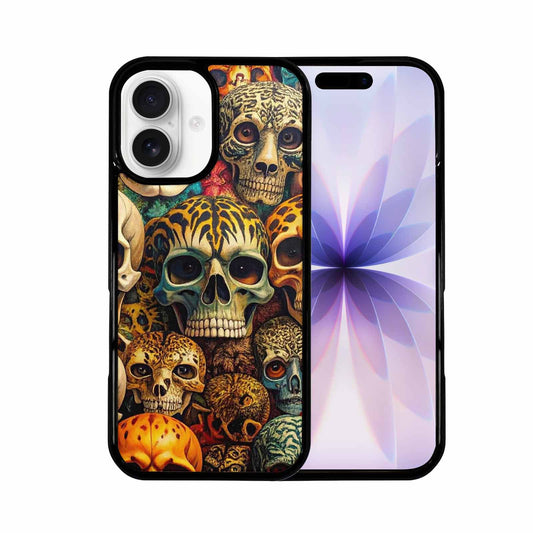 iPhone 17 Case — Skulls Animal Print Gothic Skulls, Unique Phone Case Design