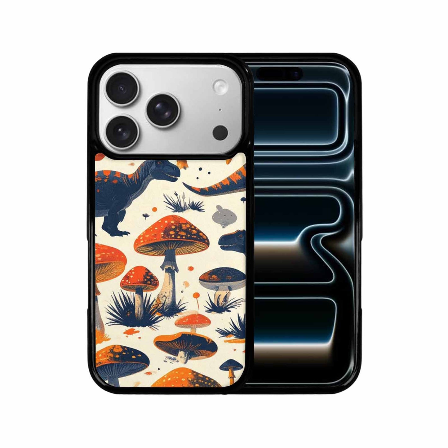 iPhone 17 Pro Case — Vintage Dinosaurs Mushroom Retro Vintage, Original Design Phone Case
