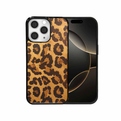 iPhone 15 Pro Max Case — Classic Leopard Print Warm Golden Tan, Custom Made Phone Cover