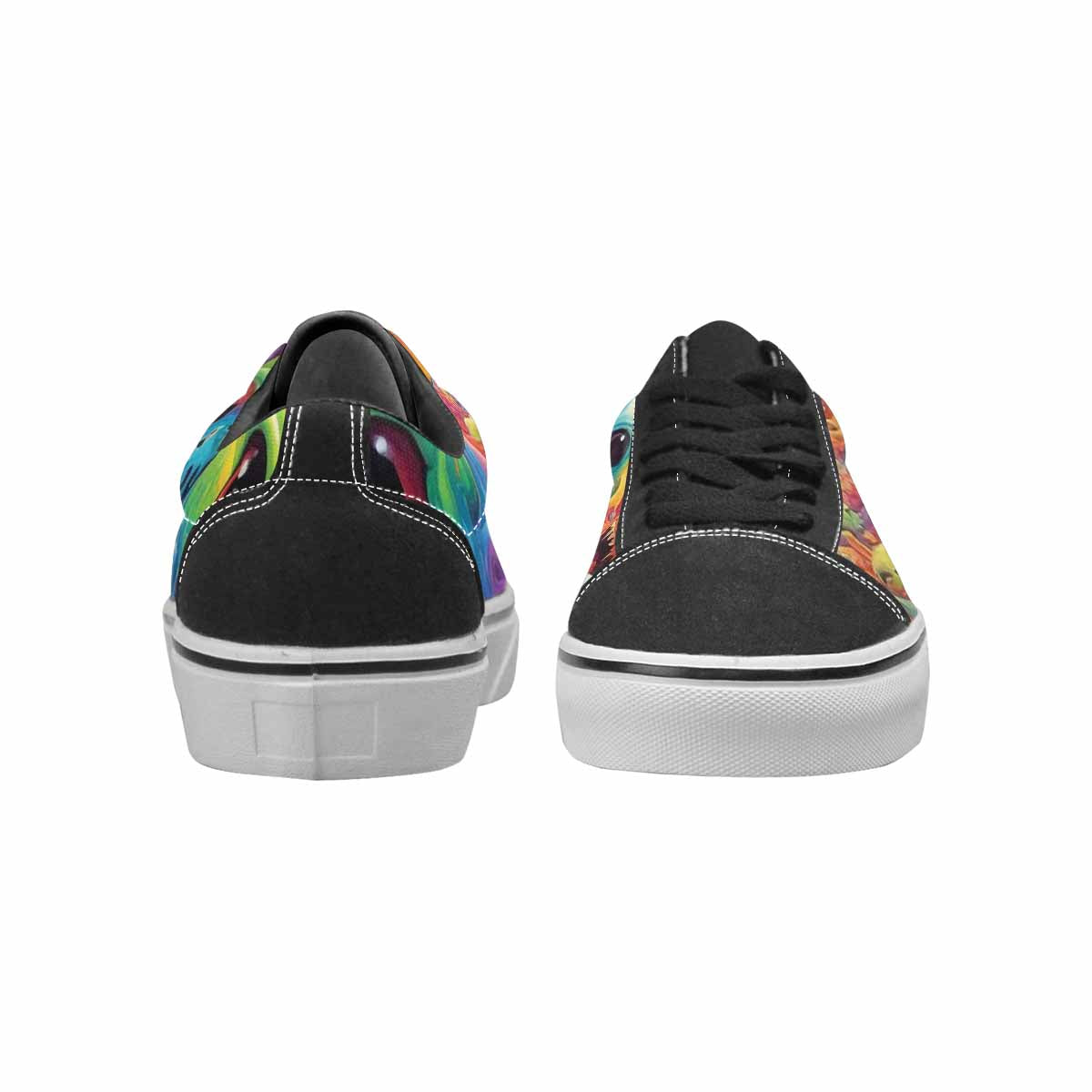 WOMEN'S Aliens  Tie Dye Lace-Up Canvas Cottagecore Sneakers