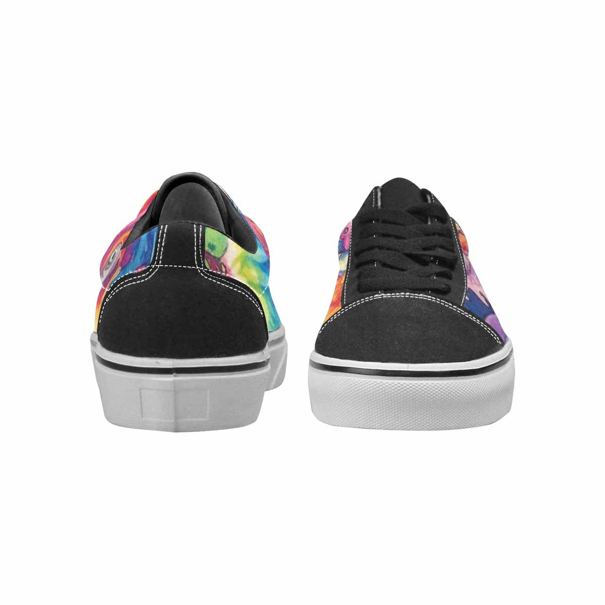 WOMEN'S Aliens  Tie Dye Lace-Up Canvas Vibrant Chaos Sneakers