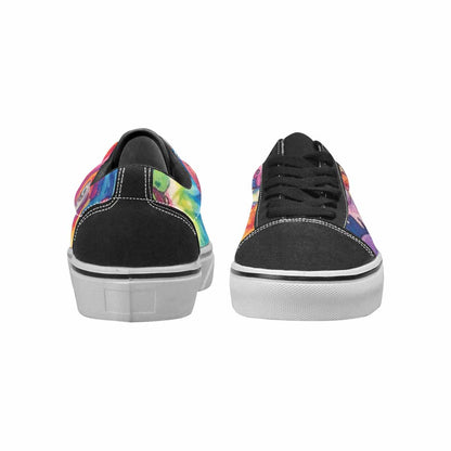 WOMEN'S Aliens  Tie Dye Lace-Up Canvas Vibrant Chaos Sneakers