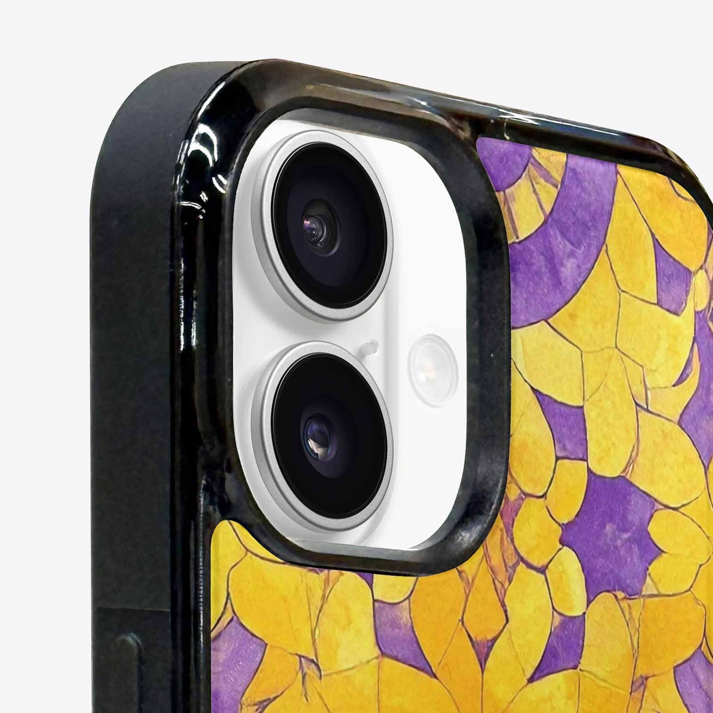 iPhone 16 Plus Case — Intersex Flag Color Theme Small Rainbow, Custom Made Phone Cover