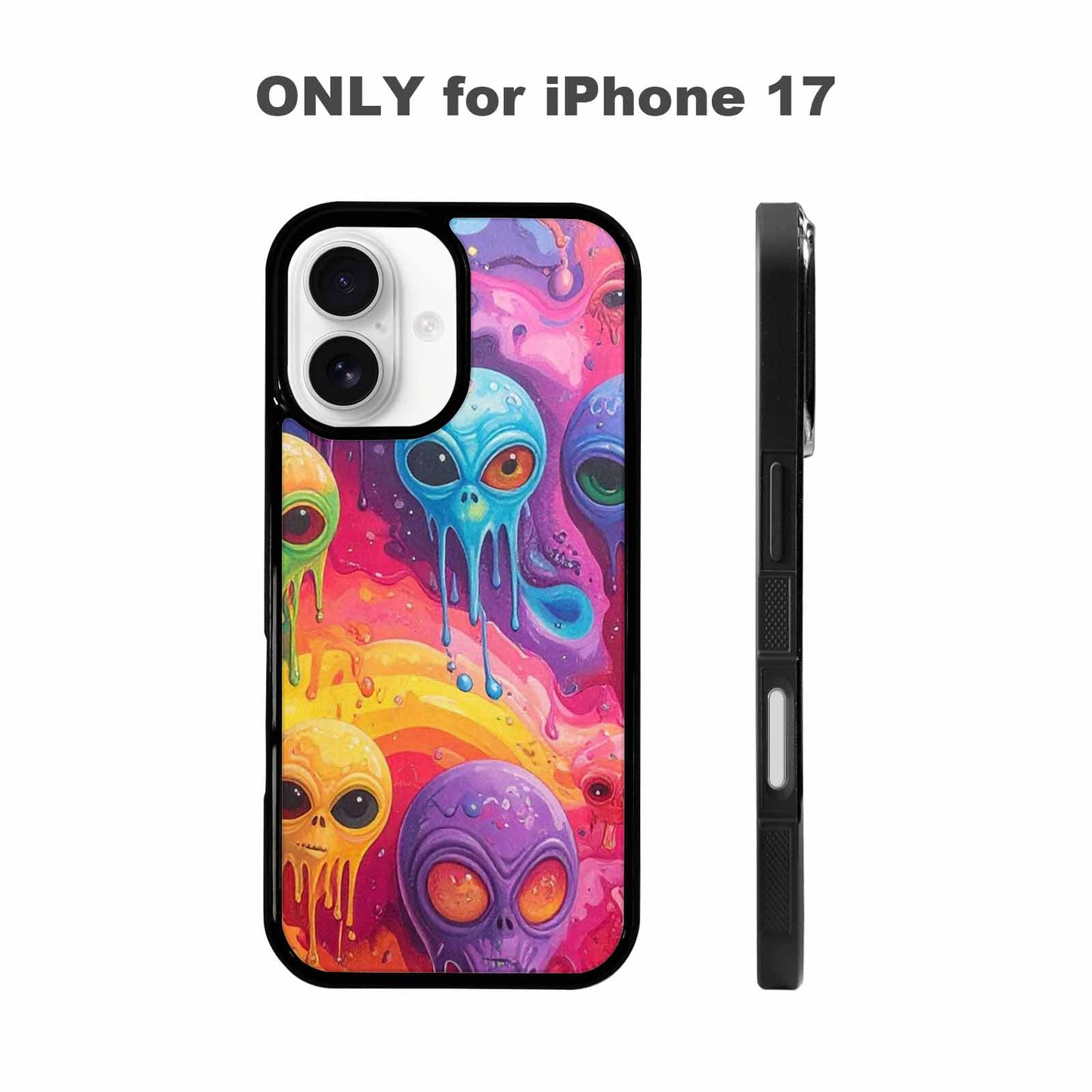 iPhone 17 Case — Aliens Tie Dyemelting Aliens Tie Dye, Personalized Phone Case