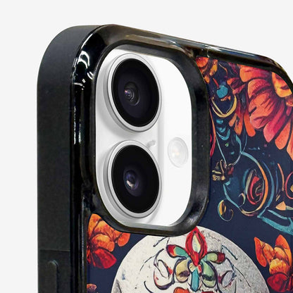 iPhone 16 Case — Day Dead Sugar Skull Art 100s, Custom Made Phone Cover