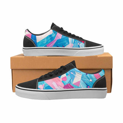 WOMEN'S Transgender Pride Flag Lace-Up Canvas Aesthetic Custom Shoes