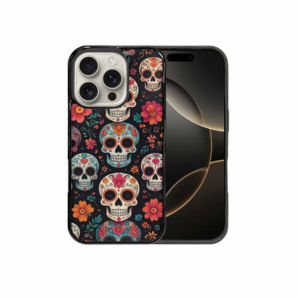 iPhone 16 Pro Case — Dia De Los Muertos Sugar Skull, Custom Made Phone Cover