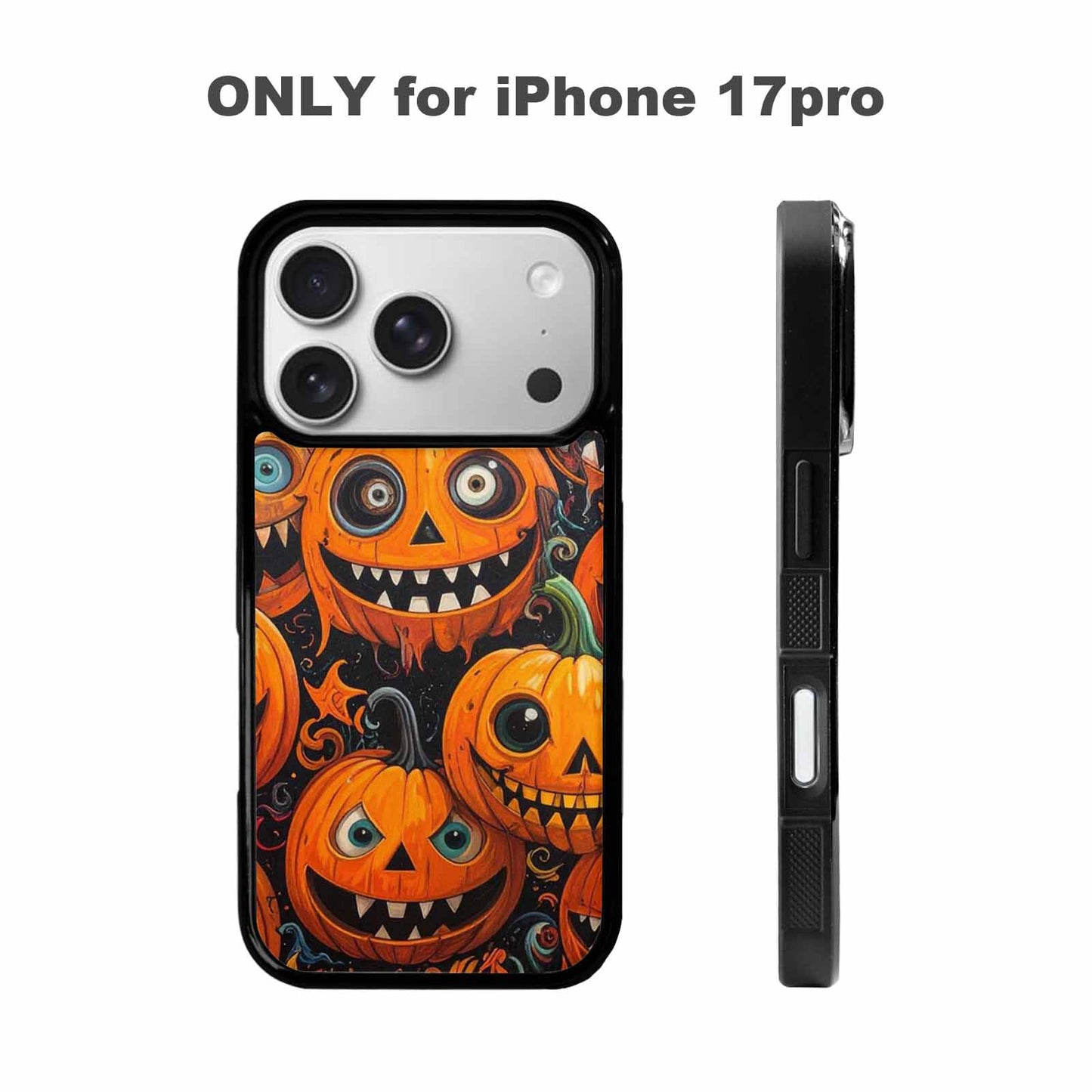 iPhone 17 Pro Case — Cartoon Pumpkin Monster Cartoon Cute, Custom Phone Case