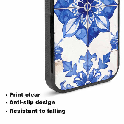 iPhone 15 Plus Case — Mexican Talavera Tile Pattern Floral Geometric, Custom Phone Case