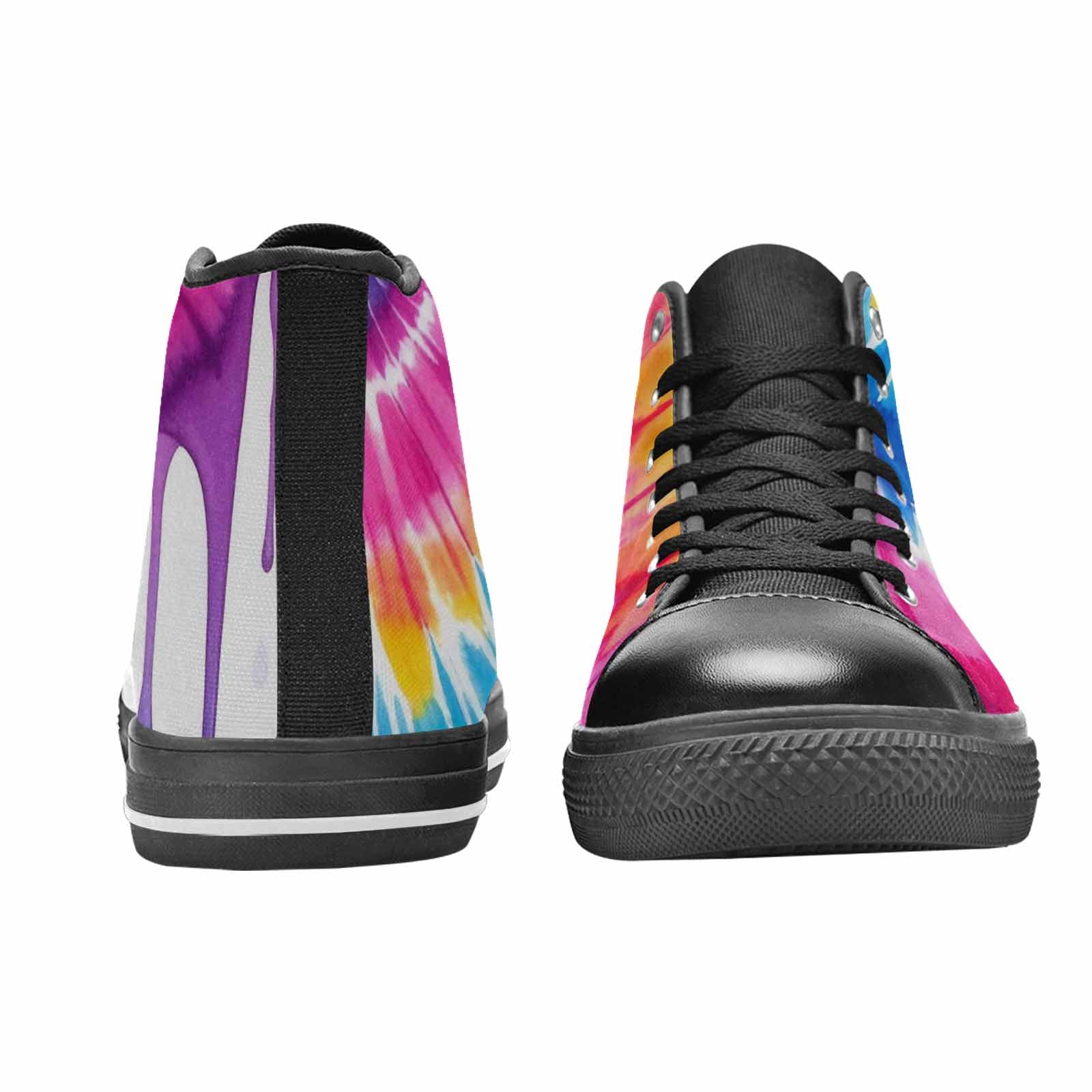 MEN'S Tie Dye Drip High Top Canvas Aesthetic Sneakers