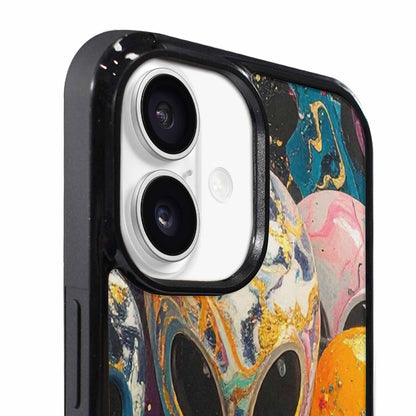 iPhone 17 Case — Aliens Marblealiens Pattern Alien Scifi, Custom Print Case Cover