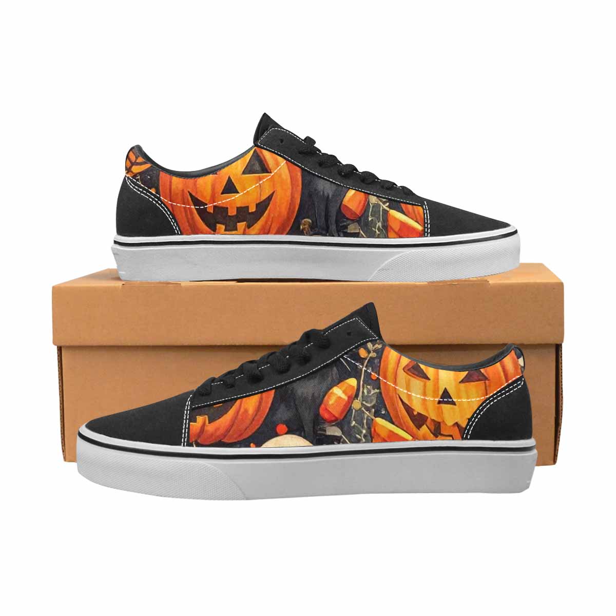 WOMEN'S Halloween Canvas Lace-Up Neon Fantasy Sneakers