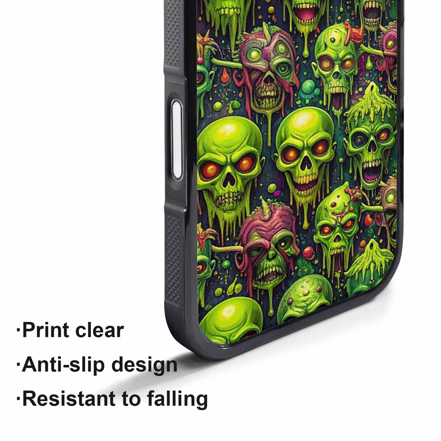 iPhone 17 Pro Case — Toxic Radioactive Creature Pattern Hundreds Original, Custom Printed Phone Case