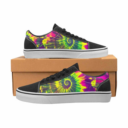 WOMEN'S Tie Dye - Canvas Lace-Up Aesthetic Custom Sneakers