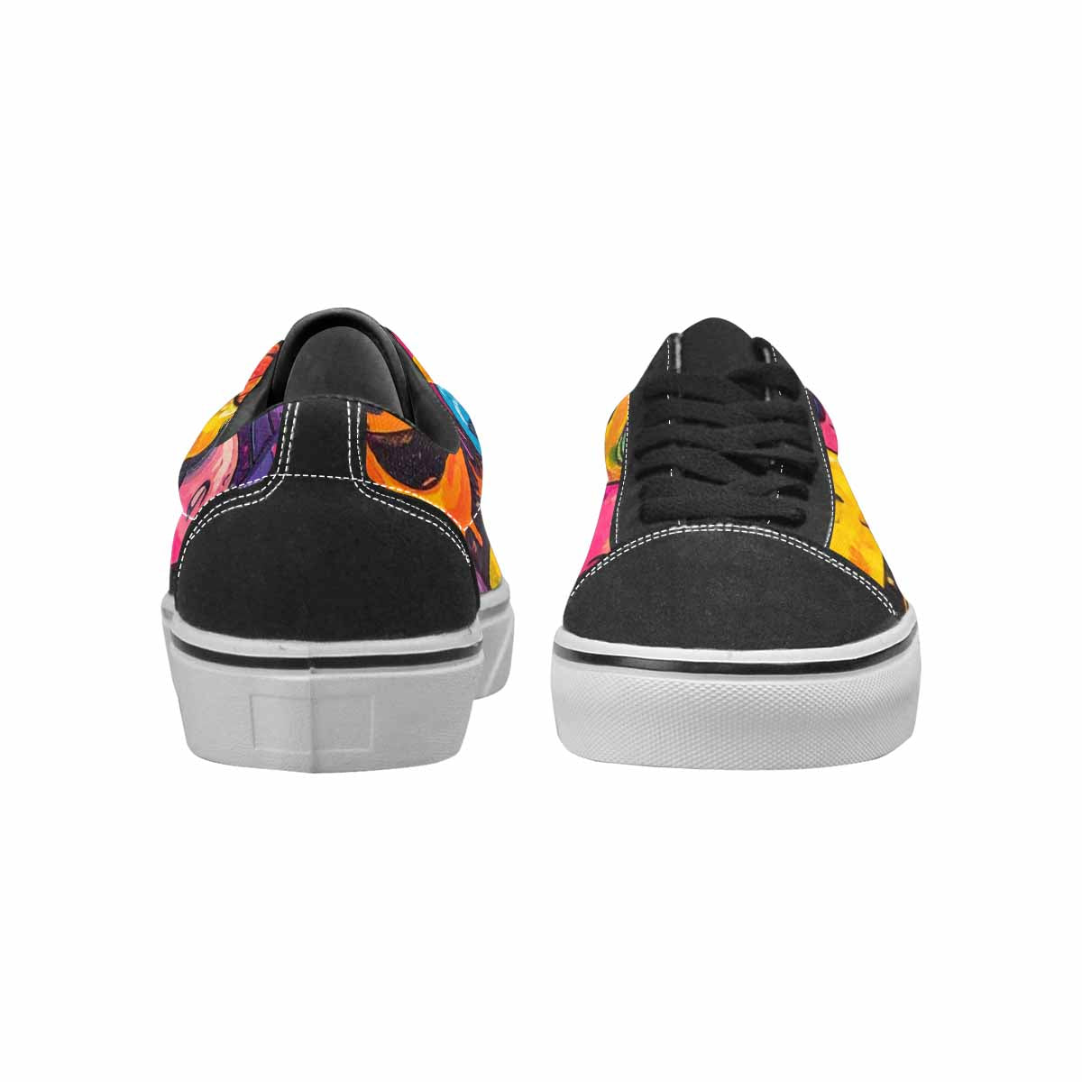 WOMEN'S Melting Moon Smiley Lace-Up Canvas Y2K Custom Shoes