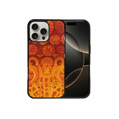 iPhone 16 Pro Max Case — Marigold Day Of The Dead Marigold, Personalized Phone Case