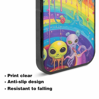iPhone 15 Case — Aliens Tie Dyemelting Aliens P, Custom Phone Case