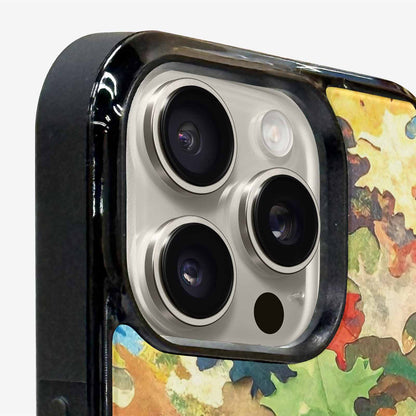 iPhone 16 Pro Case — Camo Patches Full Color Vibrant Camo, Personalized Phone Case