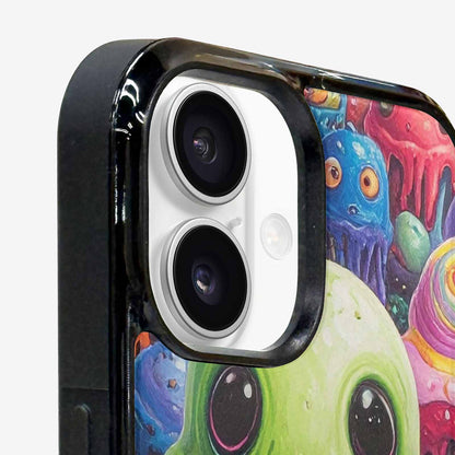 iPhone 16 Case — Melting Ice Cream Monster Charac, Custom Phone Case