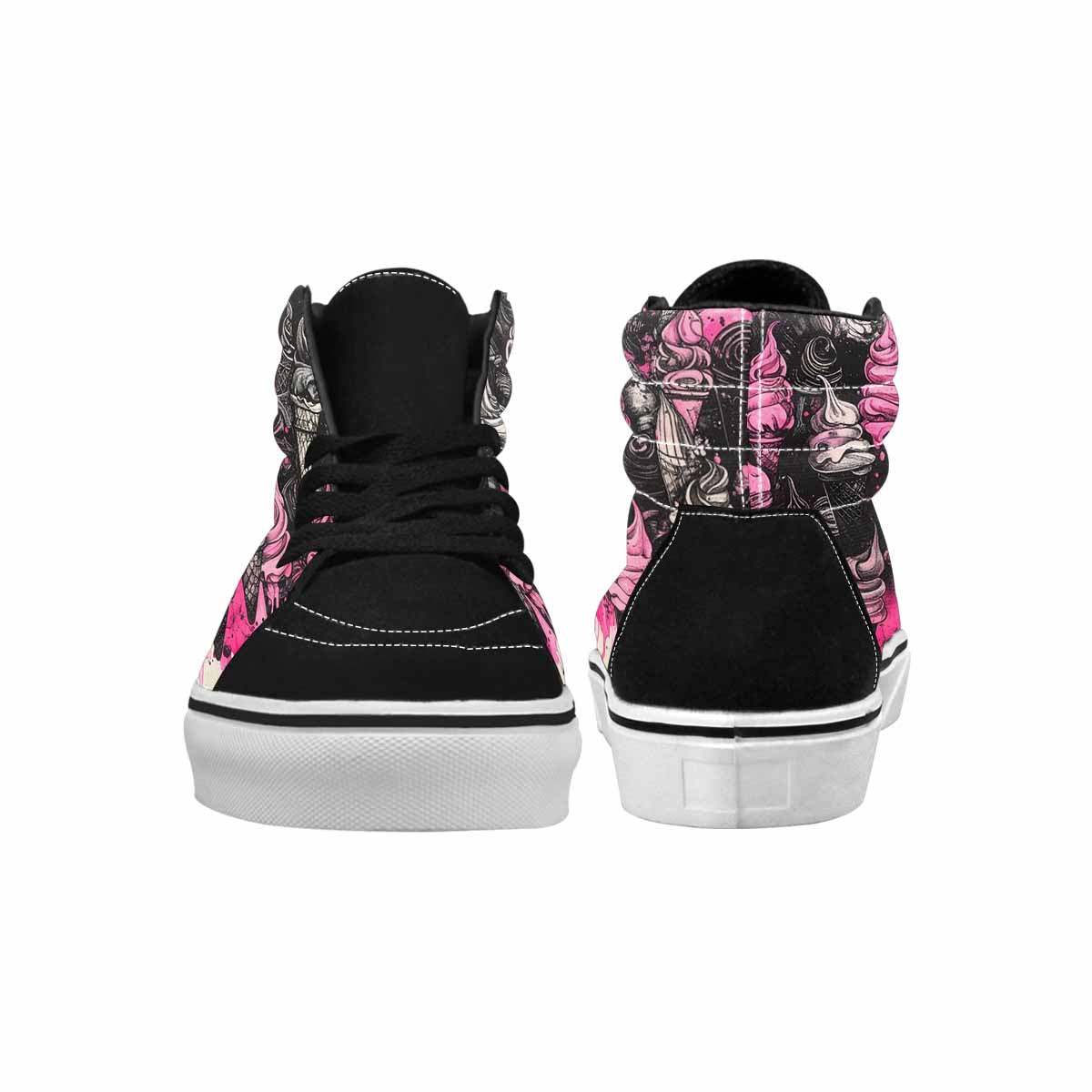 MEN'S Ice Cream Motif High Top Canvas Y2K Shoes