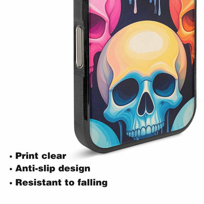 iPhone 16 Pro Max Case — Dripping Candy Skulls, Original Design Phone Case