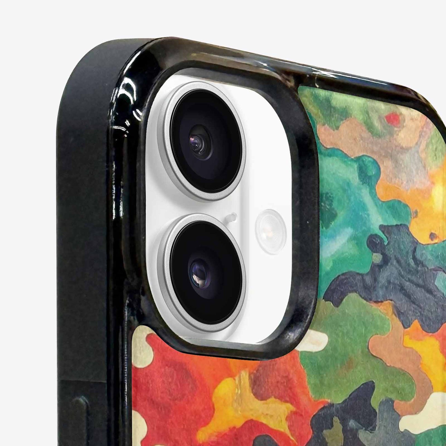 iPhone 16 Plus Case — Camo Patches Full Color Vibrant Camo, Custom Designed Case Cover