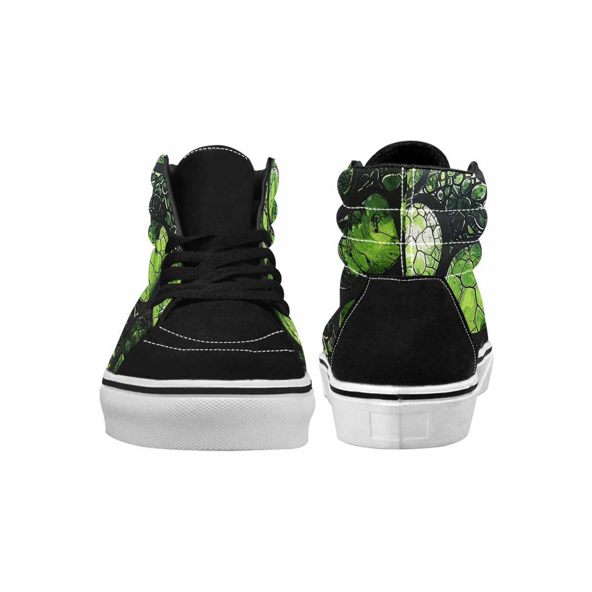 MEN'S Reptile Scale High Top Canvas Grunge Custom Shoes