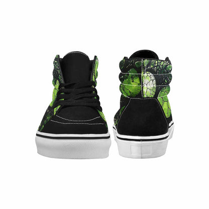 MEN'S Reptile Scale High Top Canvas Grunge Custom Shoes