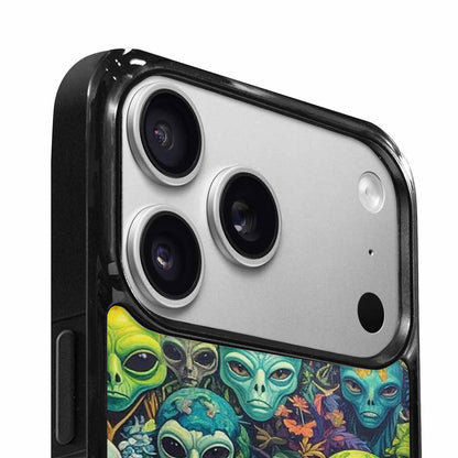 iPhone 17 Pro Case — Aliens Pattern Hundreds Of Sma Alien, Custom Made Phone Cover
