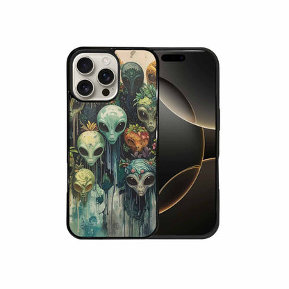 iPhone 16 Pro Max Case — Aliens Pattern Hundreds Of Sma Fvc, Unique Phone Case Design