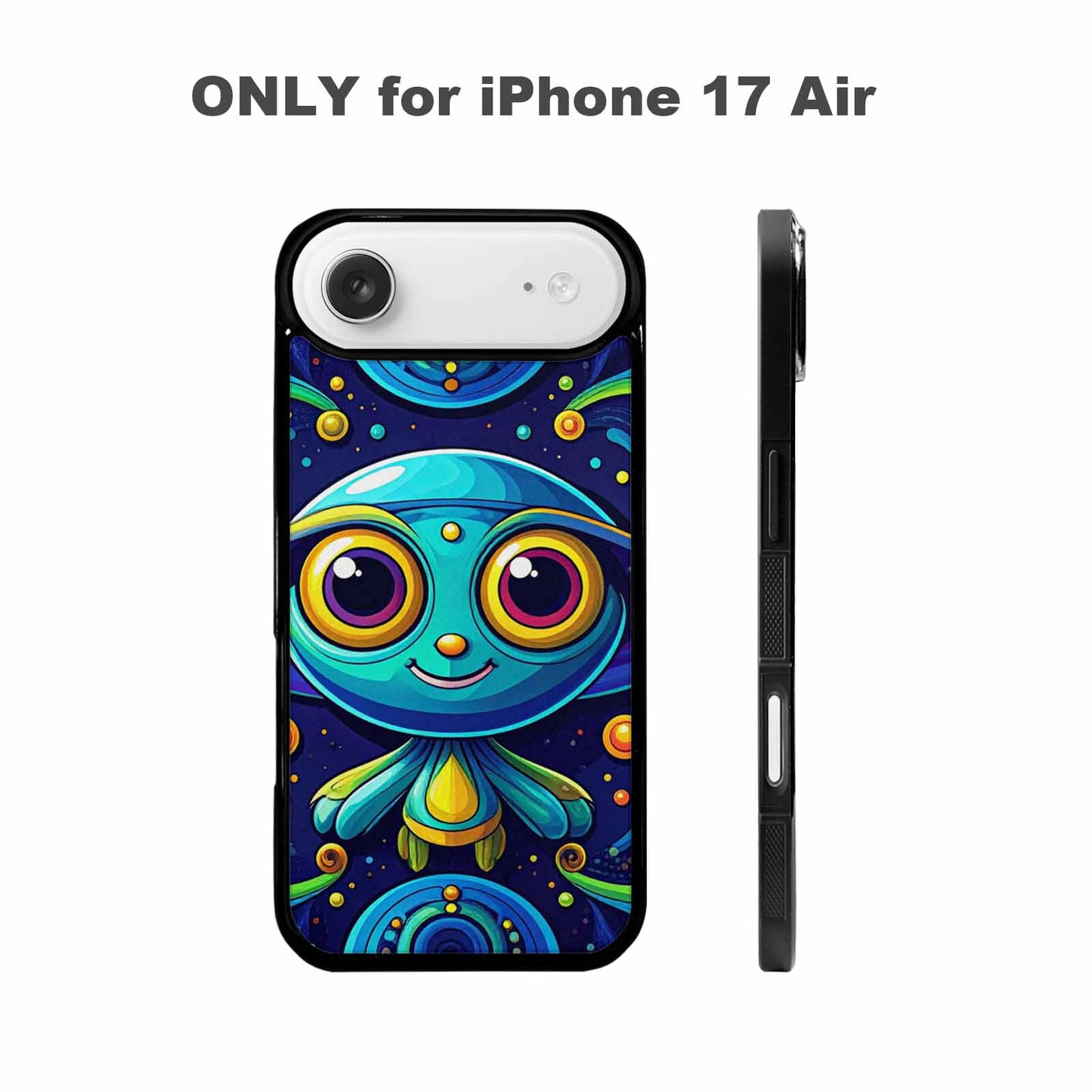 iPhone 17 Air Case — Alien Ufo Cartoon Art Pattern Alien, Custom Made Phone Cover