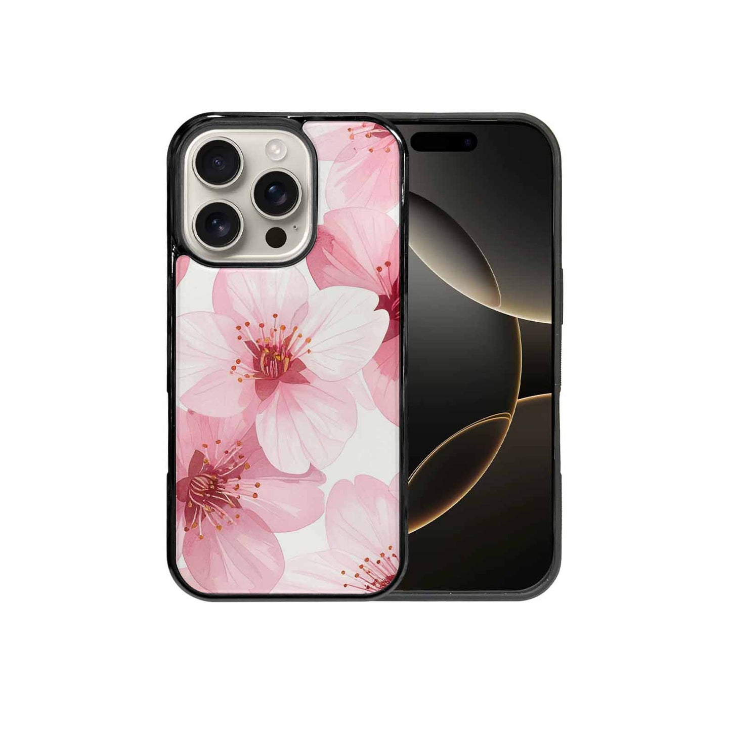 iPhone 16 Pro Case — Japanese Cherry Blossom Pattern Sakura Flowers, Unique Phone Case Design