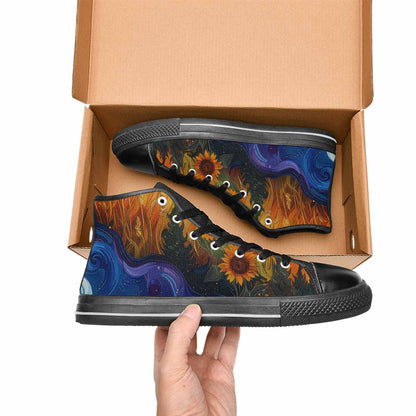 MEN'S Blend All Versions High Top Canvas Neon Fantasy Shoes