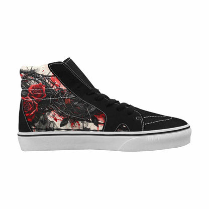 MEN'S Barbed Wire Coil High Top Canvas Neon Fantasy Shoes