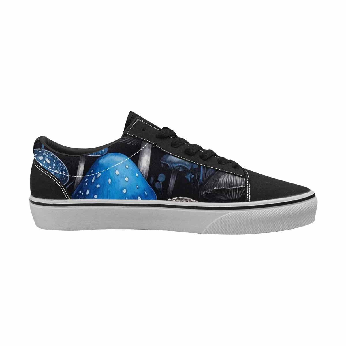 WOMEN'S Mushrooms (general) Lace-Up Canvas Melting Art Custom Sneakers