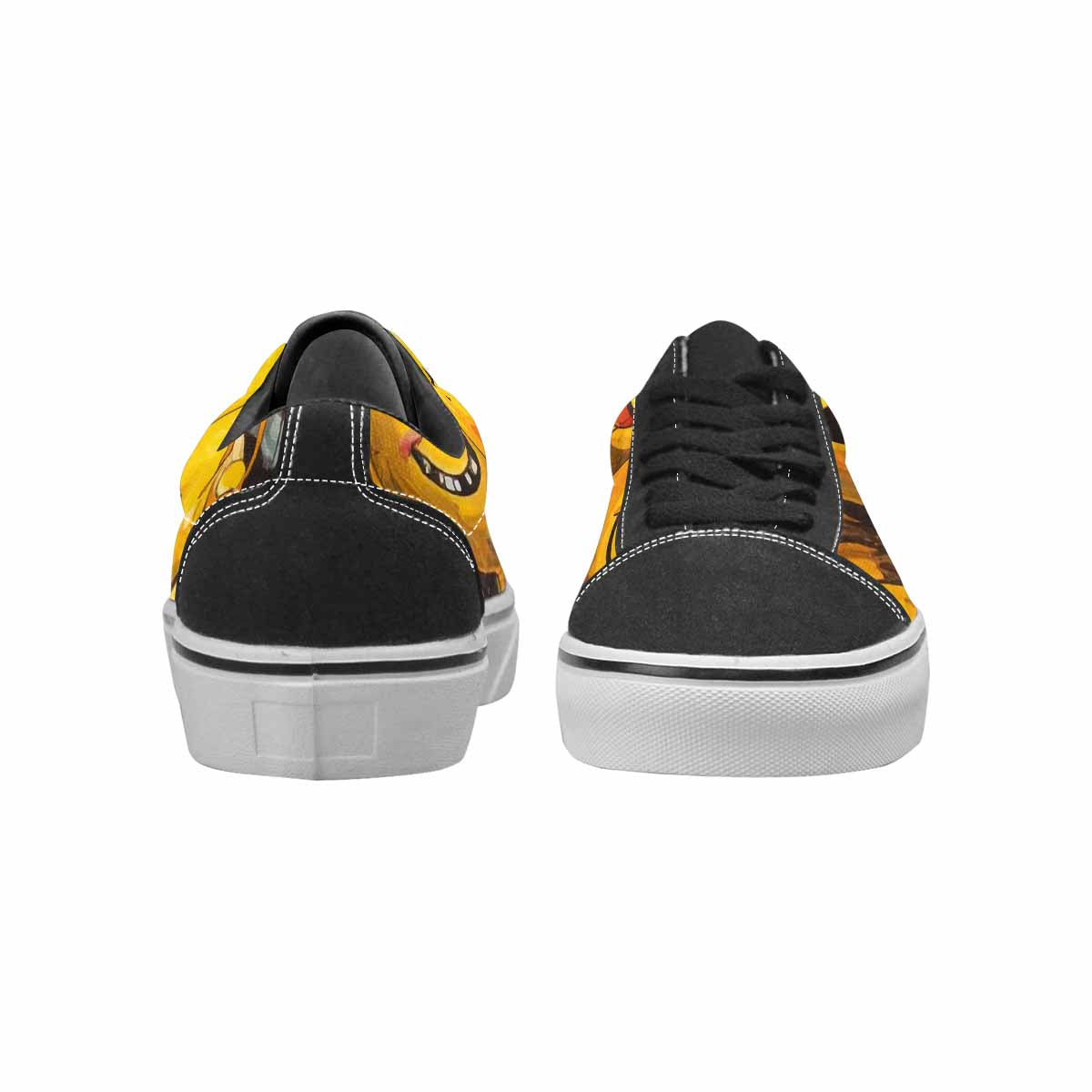 WOMEN'S Melting Moon Smiley  Lace-Up Canvas Aesthetic Shoes