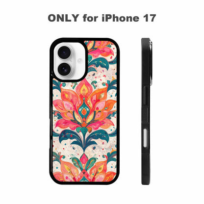 iPhone 17 Case — Marble Floral Art Seamless Floral, Custom Made Phone Cover