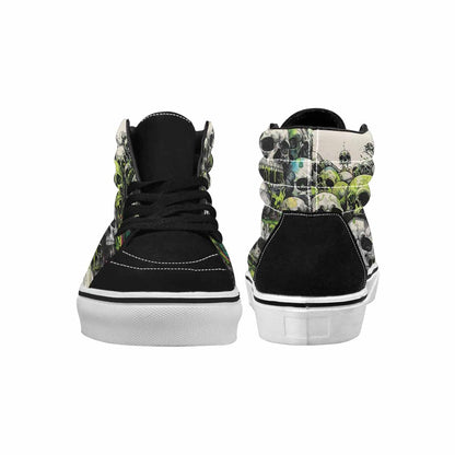MEN'S Rainbow From Skull S High Top Canvas Melting Art Sneakers