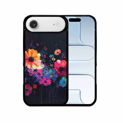 iPhone 17 Air Case — Shadowy Glitch Floral Pattern Hundreds Floral, Custom Art Phone Cover