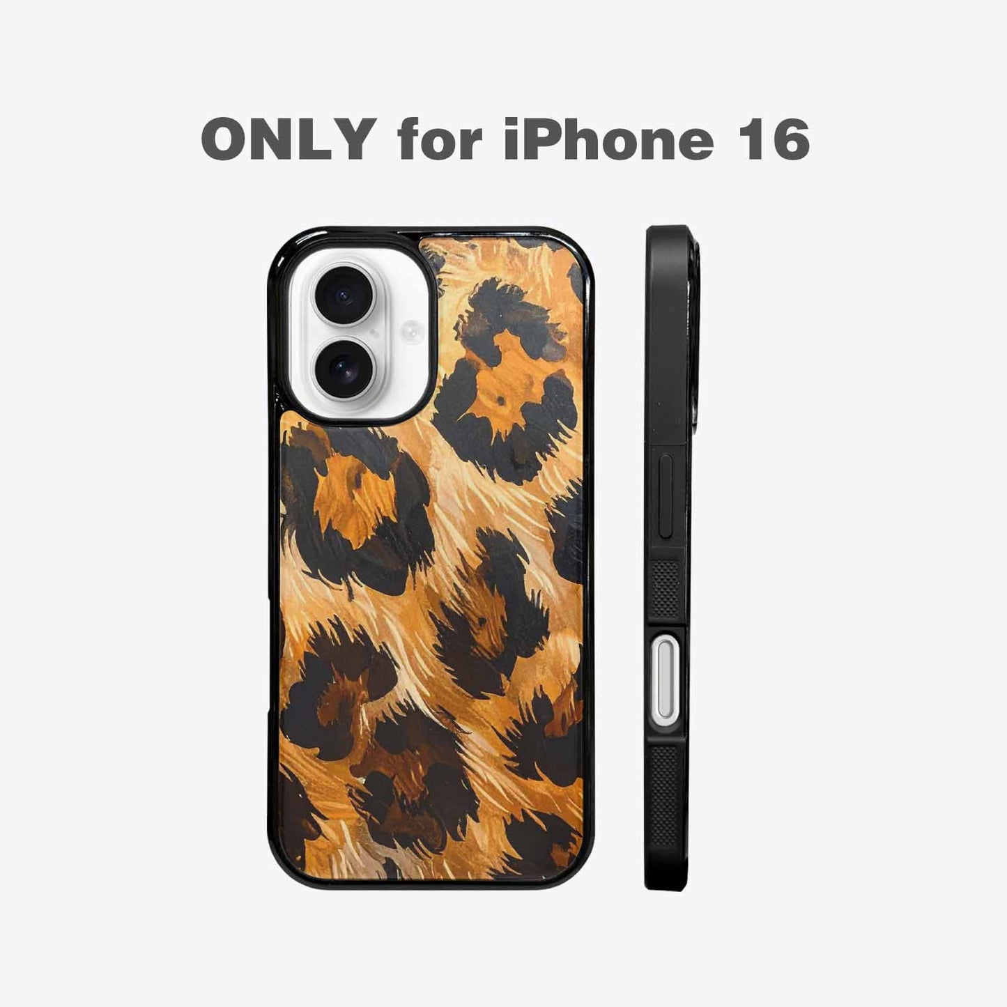 iPhone 16 Case — Leopard Soft Airbrush Gradient, Custom Art Phone Cover