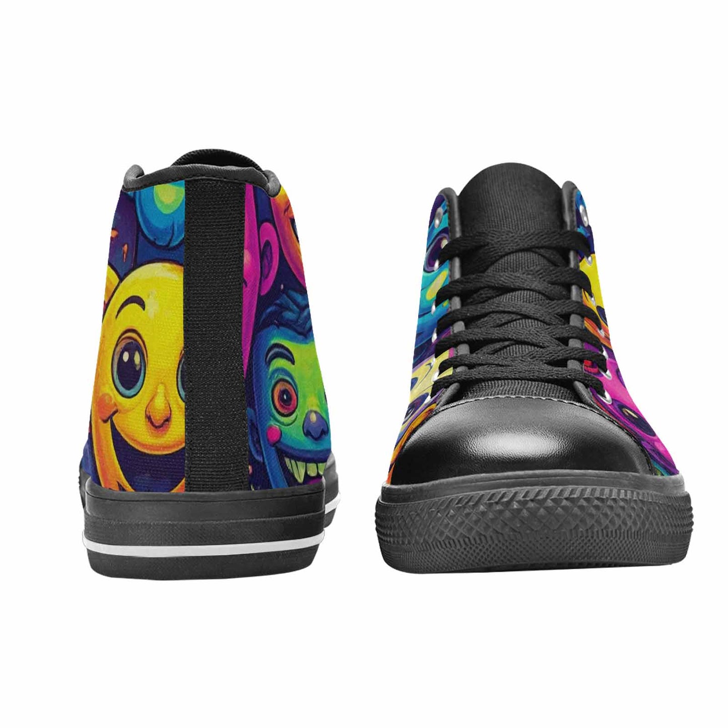 MEN'S Funny Looking Cartoon High Top Canvas Aesthetic Shoes