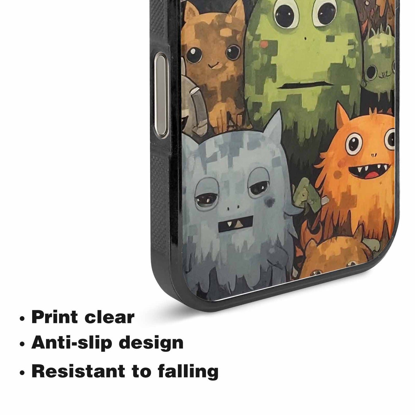 iPhone 15 Pro Max Case — Monsters Camomonsters Pattern 6oy Personalized Phone, Original Design Phone Case