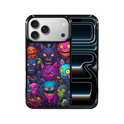 iPhone 17 Pro Max Case — Mixed Toxic Glow Creature Cartoon Cute, Custom Designed Case Cover