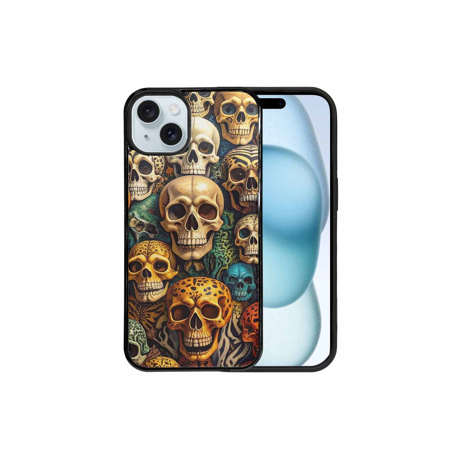 iPhone 15 Plus Case — Skulls Animal Printskulls Patt Ekj, Unique Phone Case Design