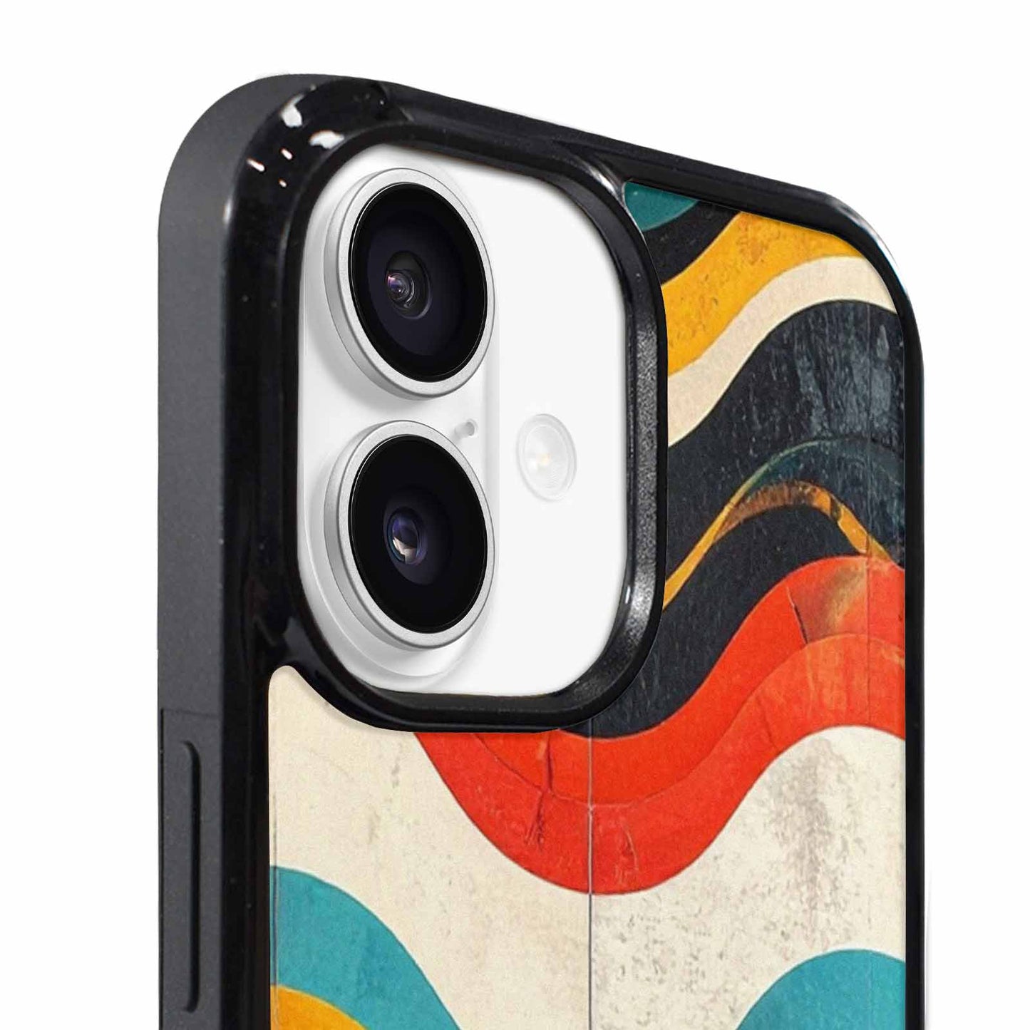 iPhone 17 Case — Retro Wave Scallop Stripe Retro Vintage, Personalized Phone Case