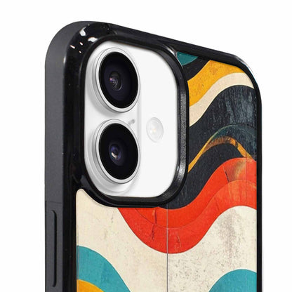 iPhone 17 Case — Retro Wave Scallop Stripe Retro Vintage, Personalized Phone Case