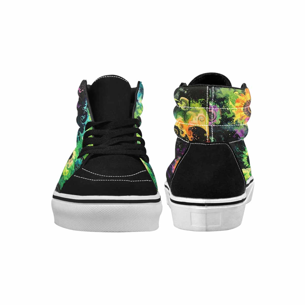 MEN'S Tie High Top Canvas Melting Art Sneakers