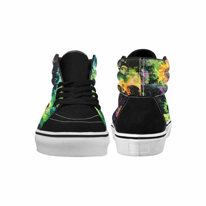 MEN'S Tie High Top Canvas Melting Art Sneakers